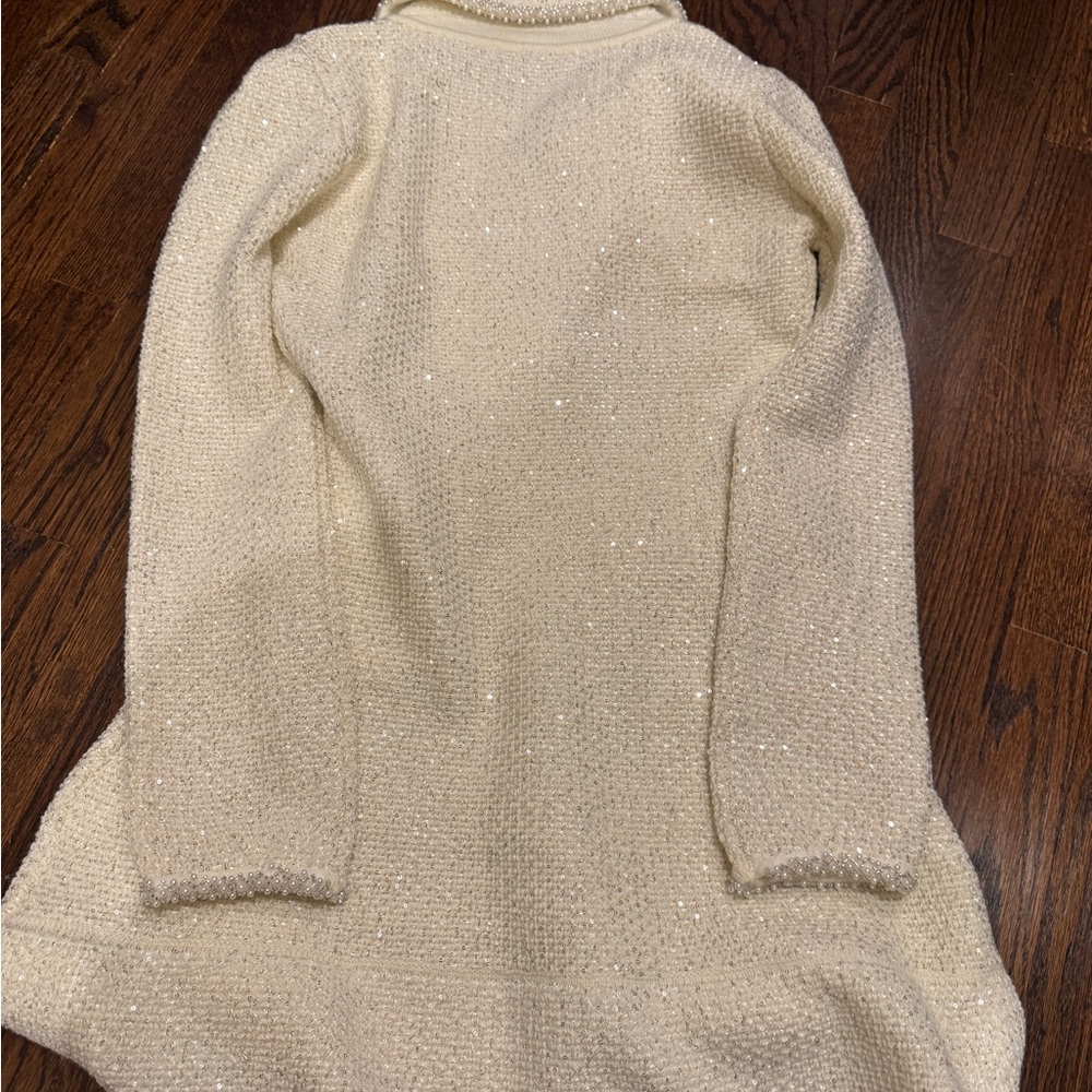 self-portrait
Cream Sequin Knit Pearl Mini Dress 2 - Picture 7 of 7